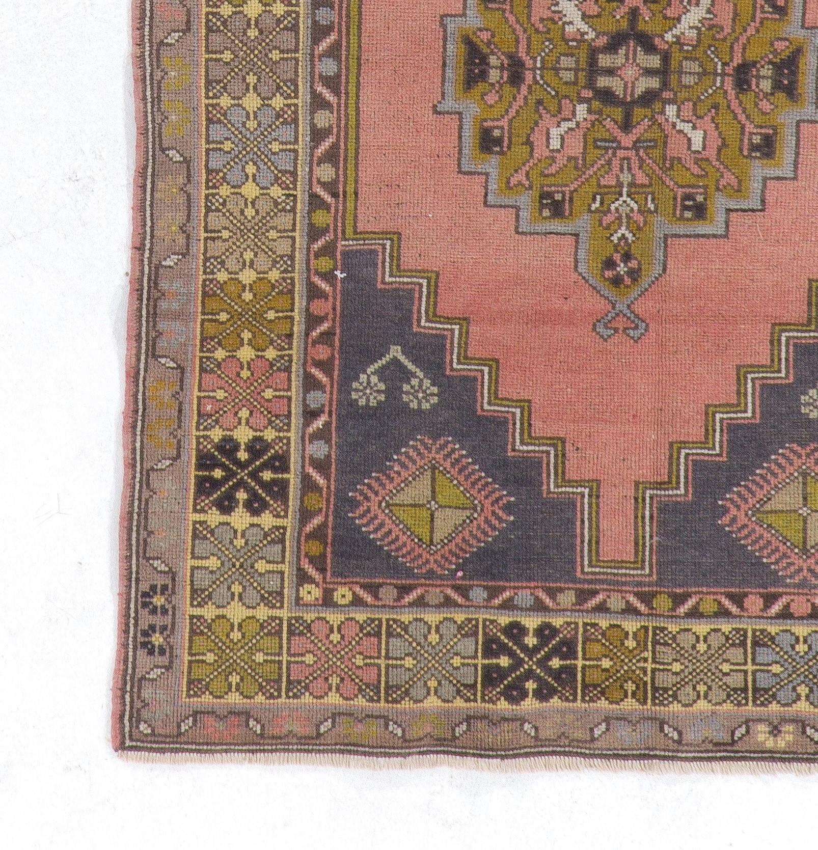 Turkish Vintage Oriental Rug for Country Homes, Rustic, Tribal, Traditional Interiors For Sale