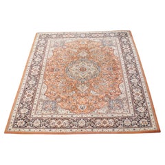 Vintage oriental rug with vibrant colours and motifs 342x249cm