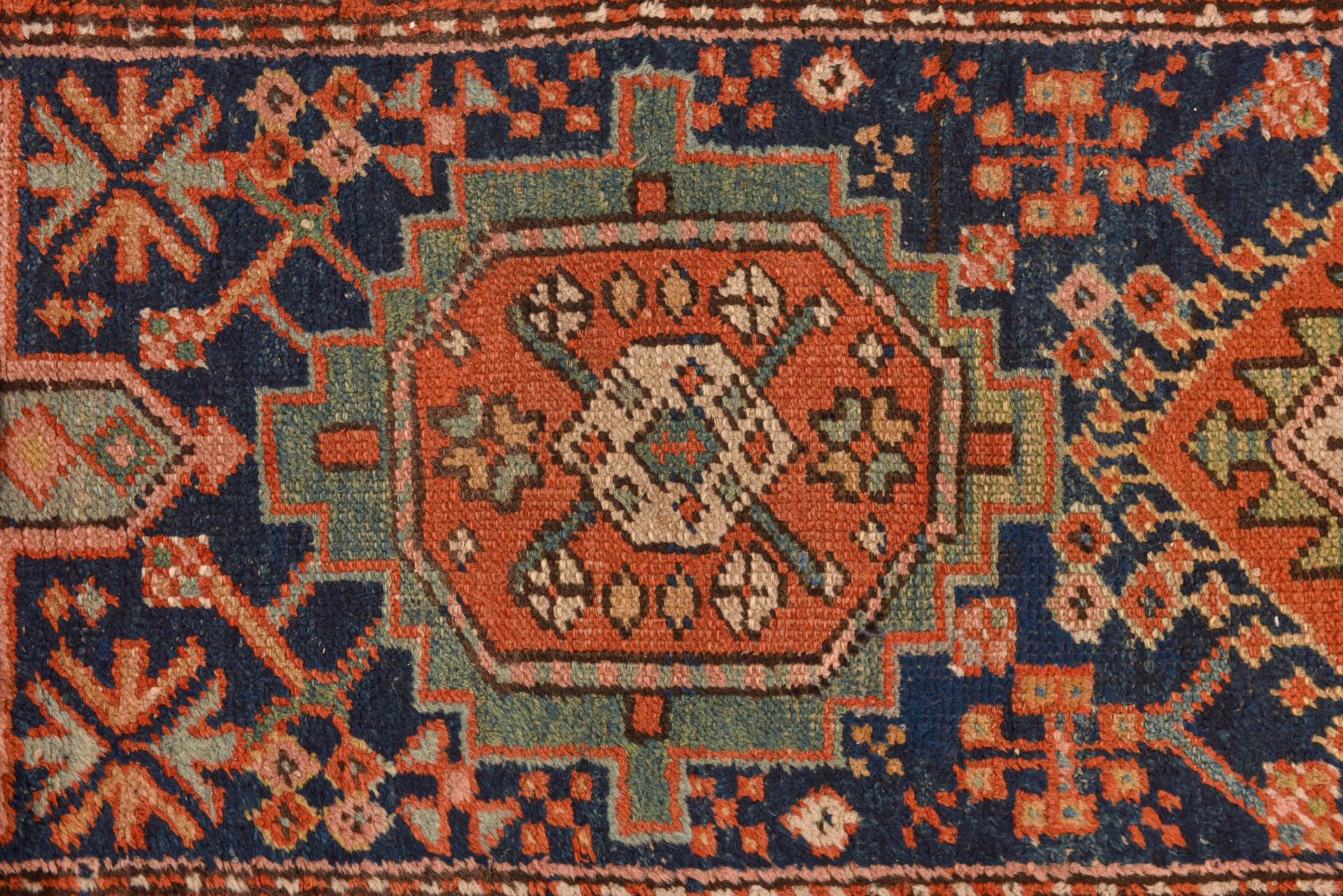 Wool Vintage Oriental Runner For Sale