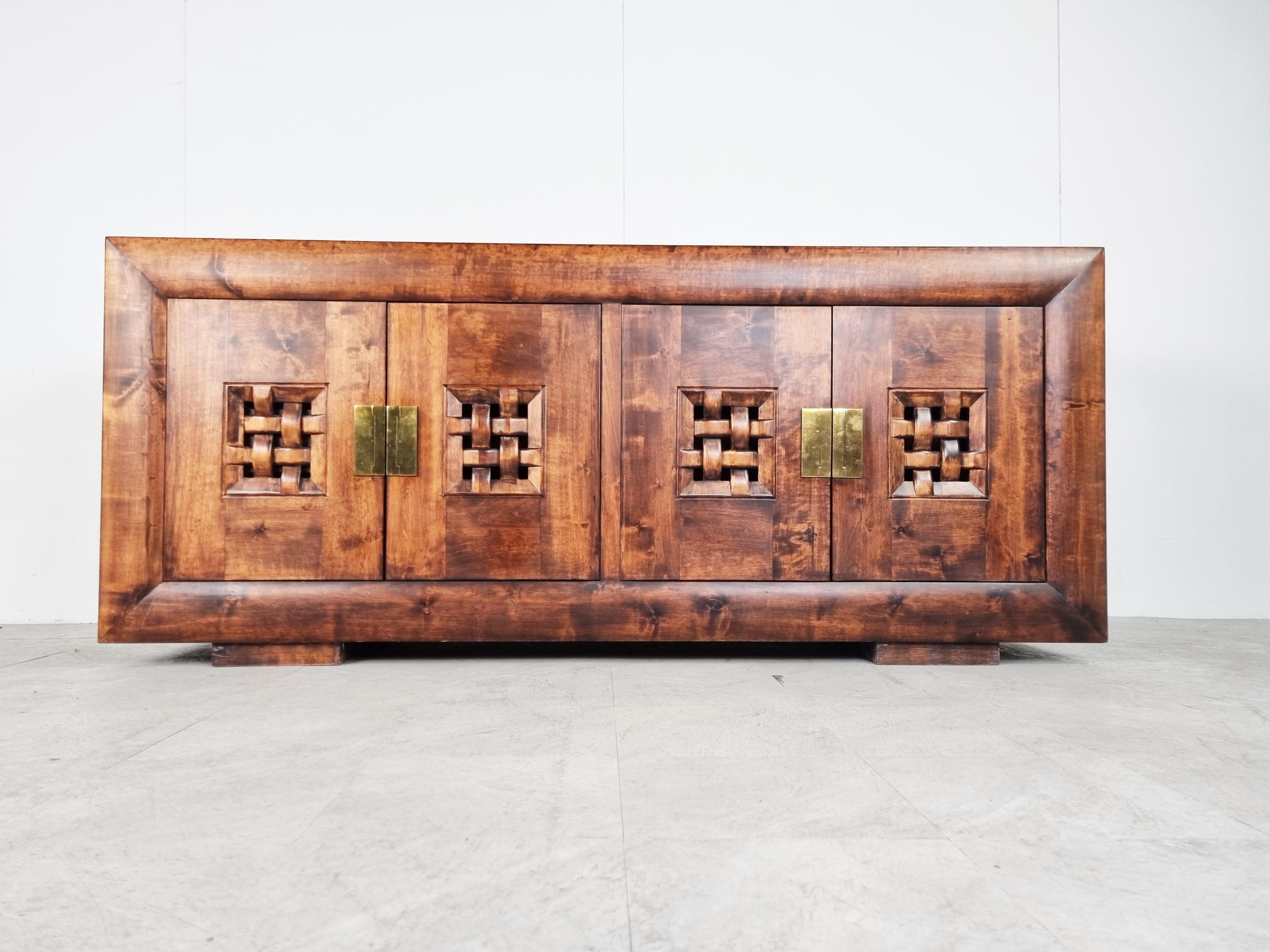 Late 20th Century Vintage Oriental Sideboard, 1980s
