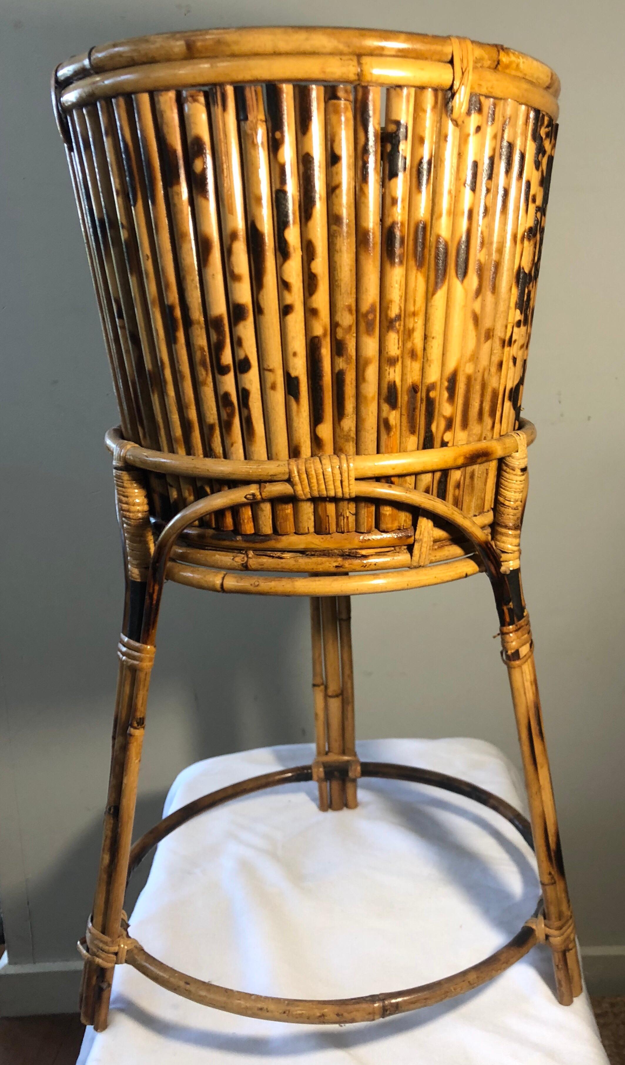 vintage bamboo planter
