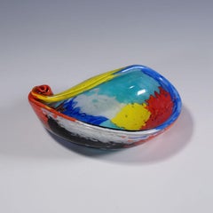 Vintage Oriente Art Glass Bowl by Dino Martens for Aureliano Toso