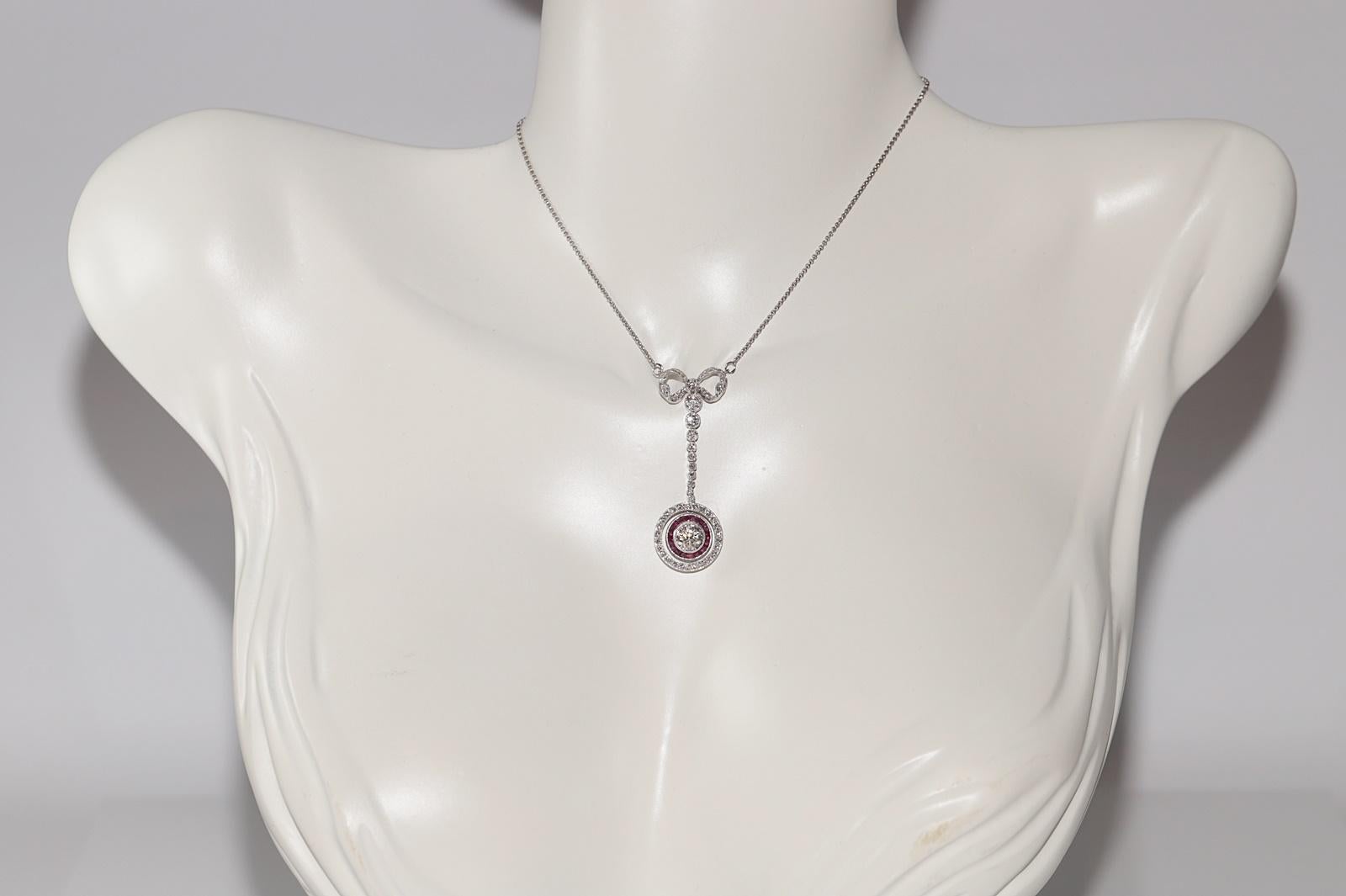In very good condition.
Total weight is 6.3 grams.
Totally is main diamond about 0.75 ct.
The main stone is has J color and vs clarity.
Totally side diamond 0.75 ct.
The side diamond is has G-H color and vvs-vs-s1 clarity.
Totally is caliber cut