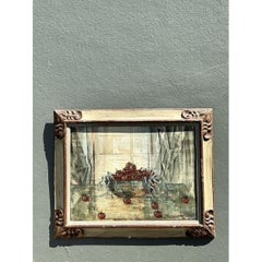 Vintage Original 1969 Still Life Oil on Canvas