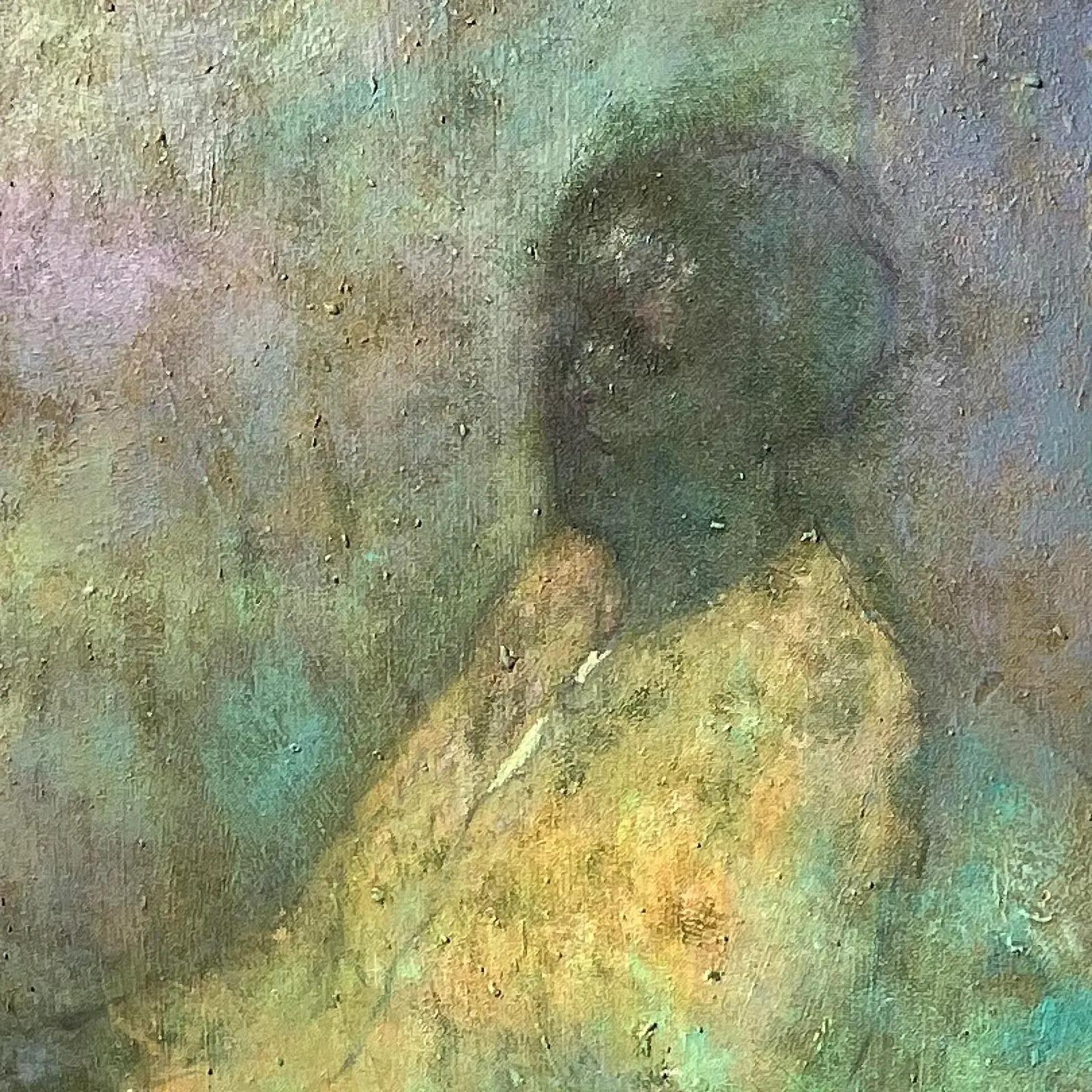 Peinture expressionniste abstraite originale de femme signée Bagnell 4