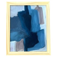 Vintage Original Abstract Oil on Canvas