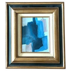 Vintage Original Abstract Oil on Canvas