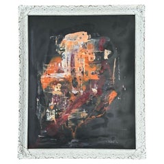 Vintage Original Abstract Oil Painting on Canvas