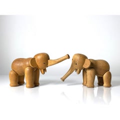 Vintage Original Articulated Elephant Figurine by Kay Bojesen Denmark c 1950s