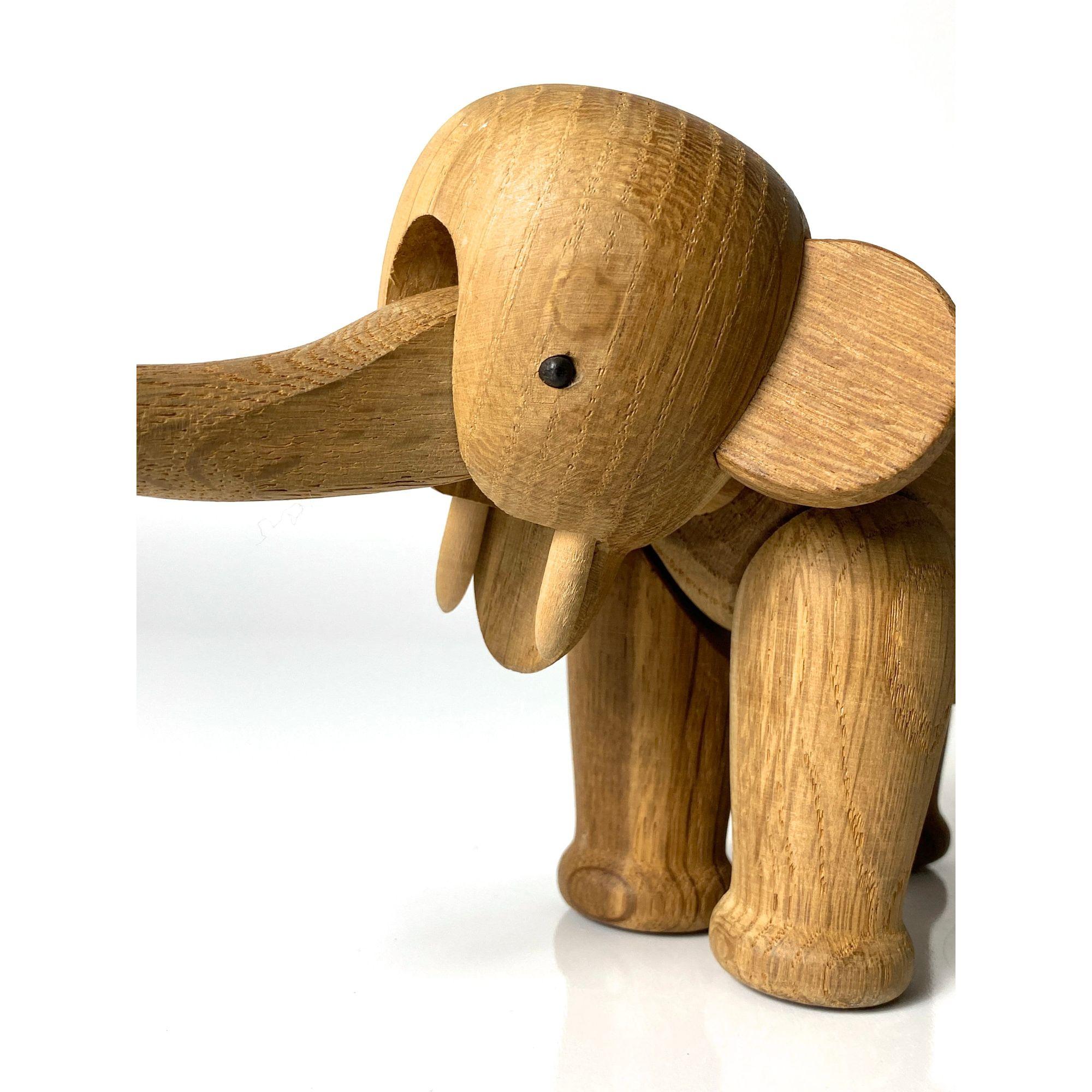 Original bewegliche Elefantenfigur im Vintage-Stil von Kay Bojesen, Dänemark, ca. 1950er Jahre (Dänisch) im Angebot