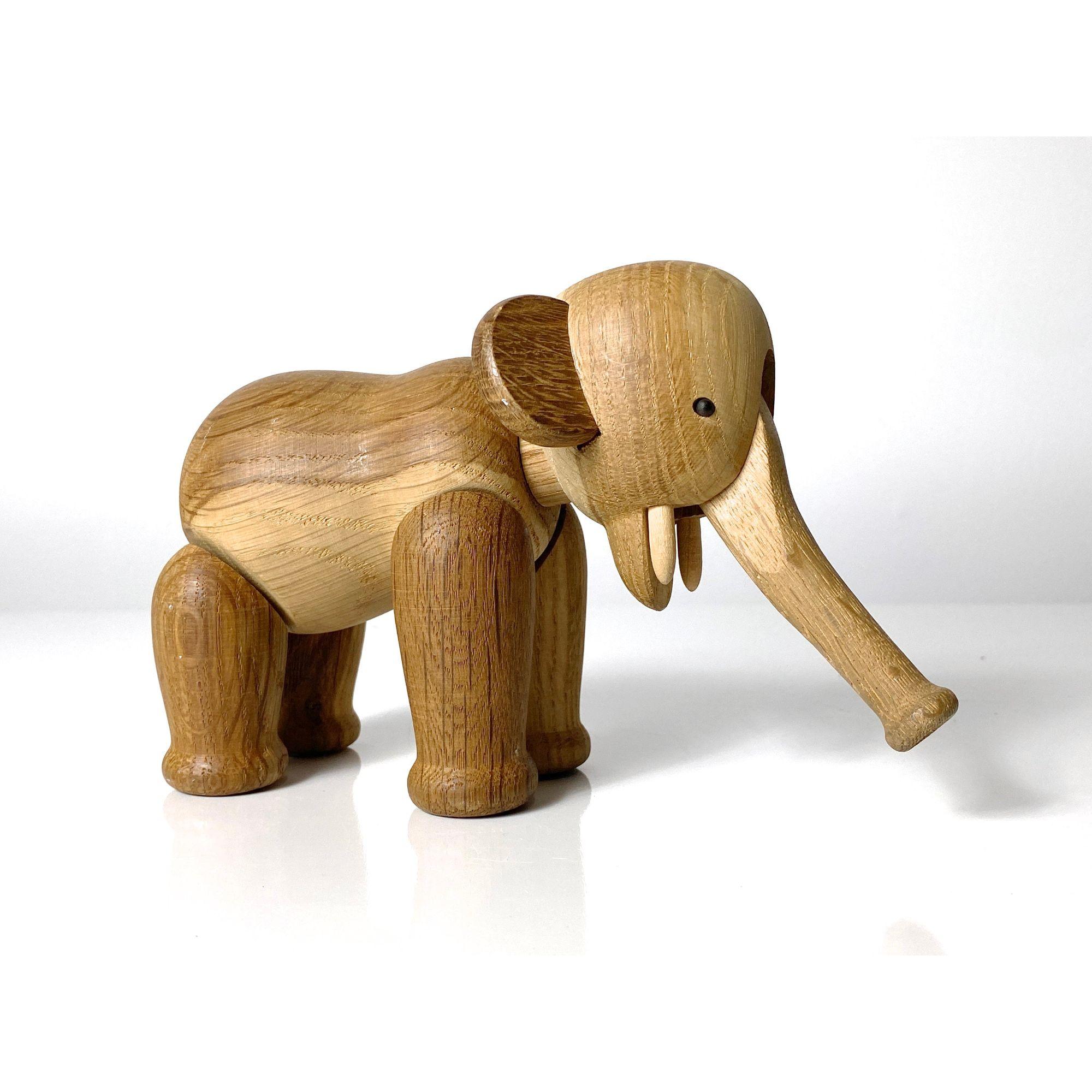 Original bewegliche Elefantenfigur im Vintage-Stil von Kay Bojesen, Dänemark, ca. 1950er Jahre im Zustand „Gut“ im Angebot in Troy, MI