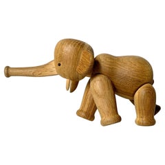 Vintage Original Articulated Elephant Figurine by Kay Bojesen Denmark c 1950s