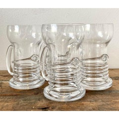 Vintage Original Blown Glass Pilsner Glasses - Set of 4