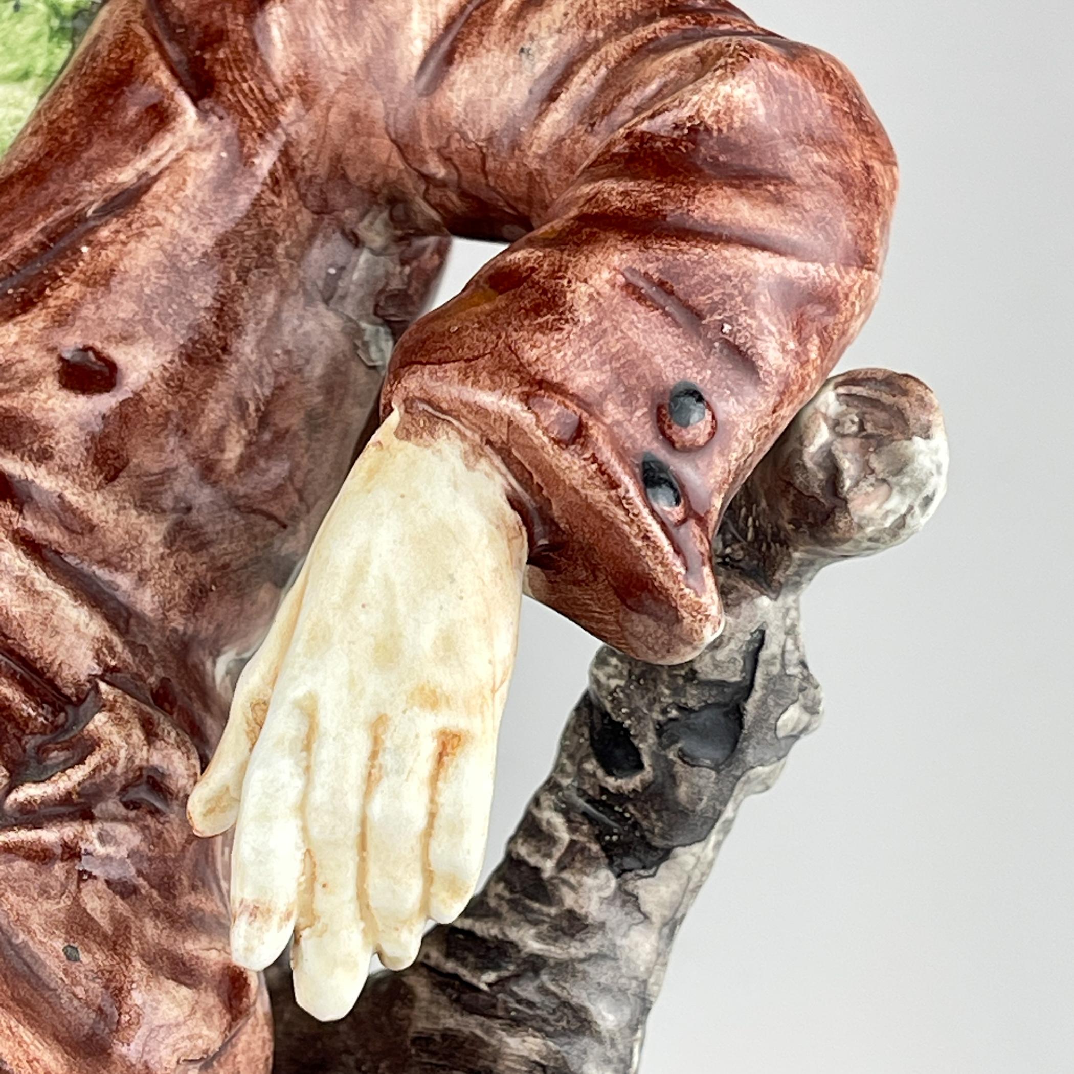 Scultura in ceramica originale vintage Old Man di Bassano, Italia 1974 in vendita 4