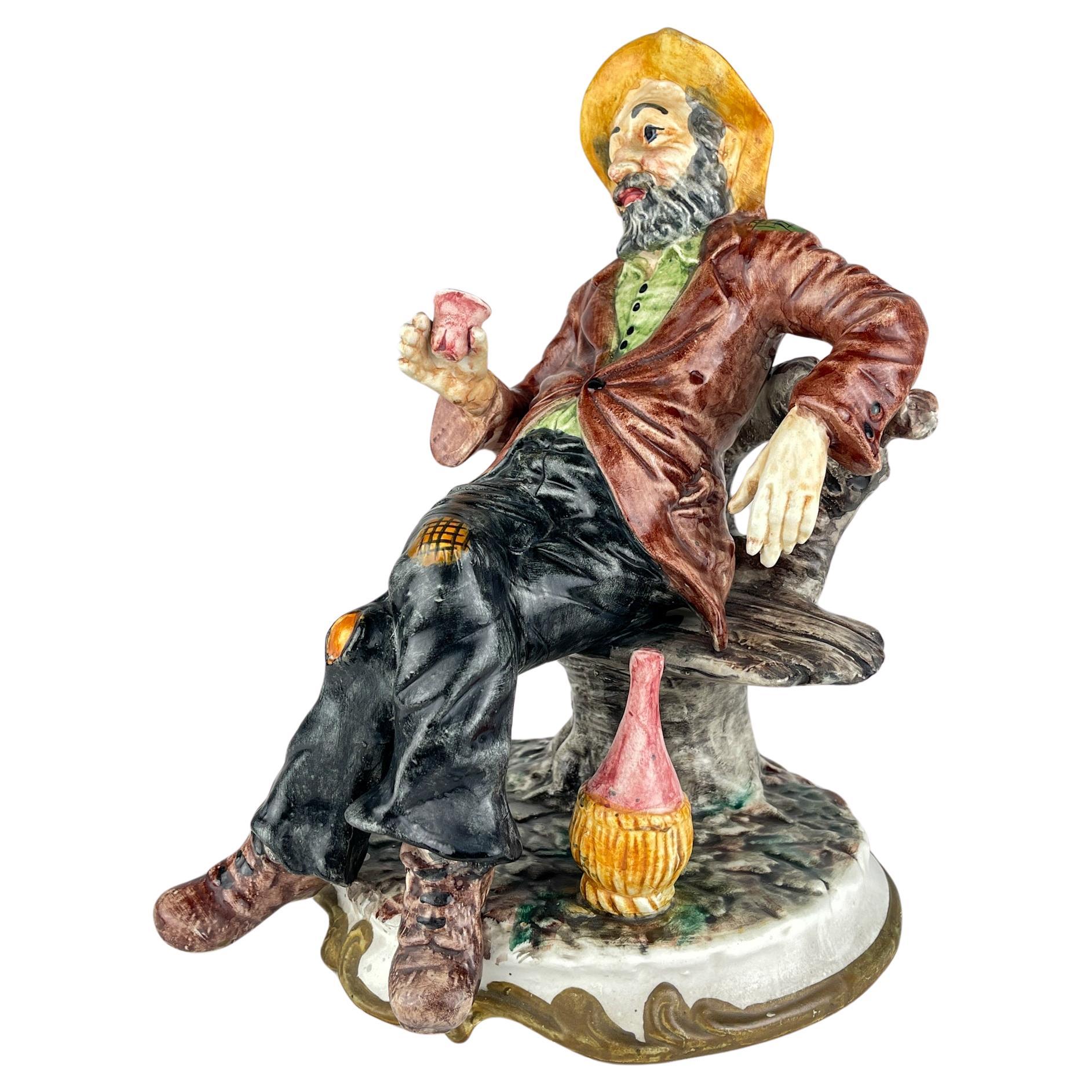 Sculpture originale Old Man de Bassano, Italie 1974