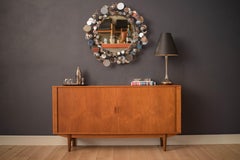 Vintage Original Chrome Raindrops Wall Mirror Sculpture by Curtis Jere