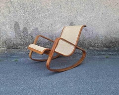 Vintage-Original-Dondolo-Schaukelstuhl, entworfen von Luigi Crassevig, Italien, 70er Jahre