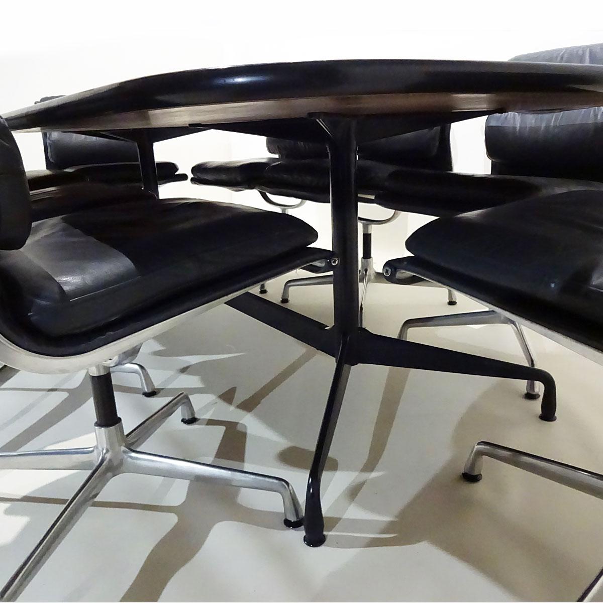 Vintage Original Eames Boardroom Table and Chair Set by Vitra and Herman Miller In Fair Condition In Highclere, Newbury