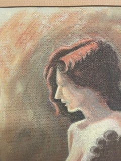 Vintage Original Female Nude Portrait