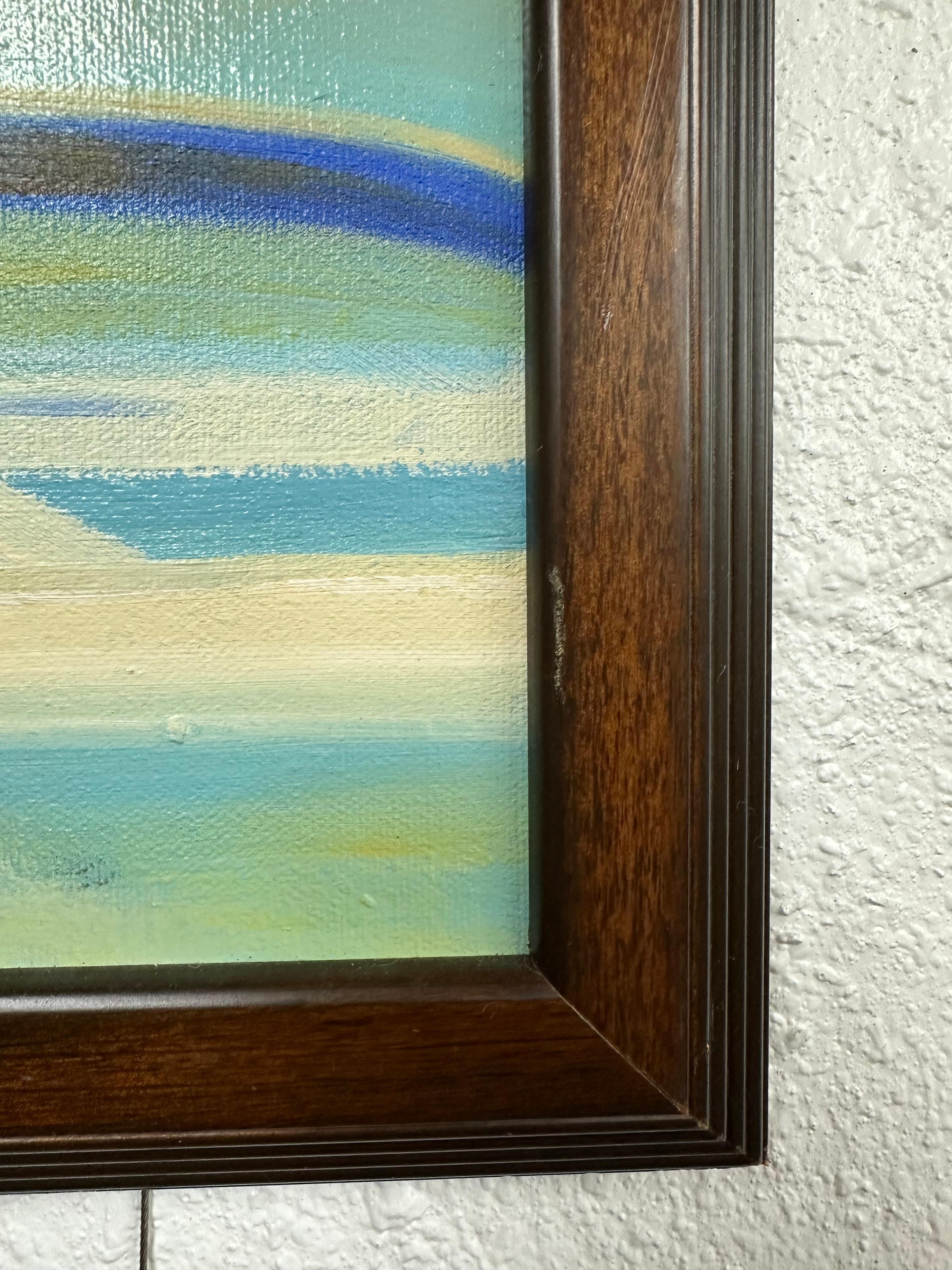 XX secolo Pittura ad olio figurativa originale d'epoca raffigurante un paracadute per il carnevale in vendita