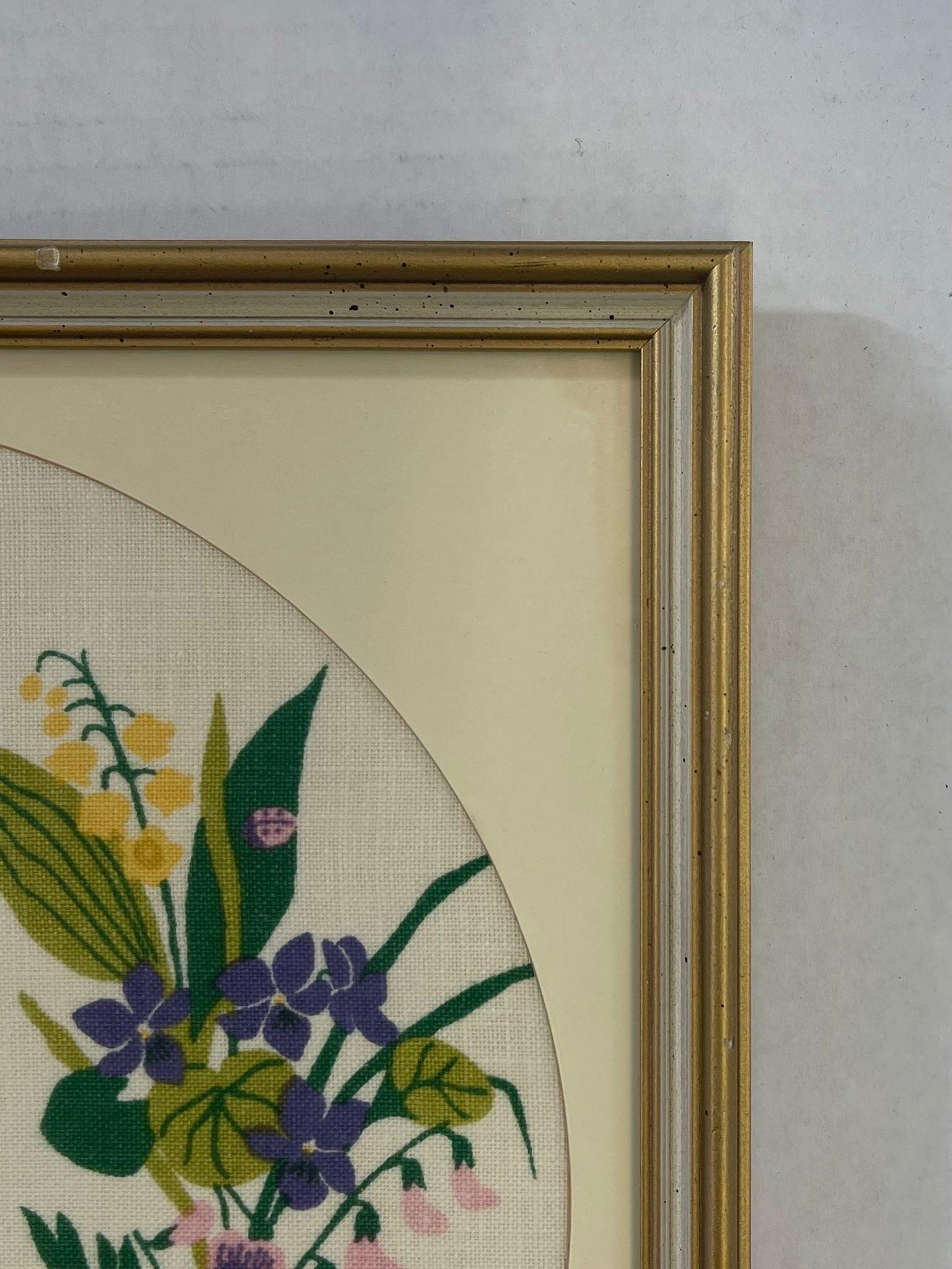 Vintage Original Framed and Signed Floral Artwork. In Good Condition For Sale In Seattle, WA