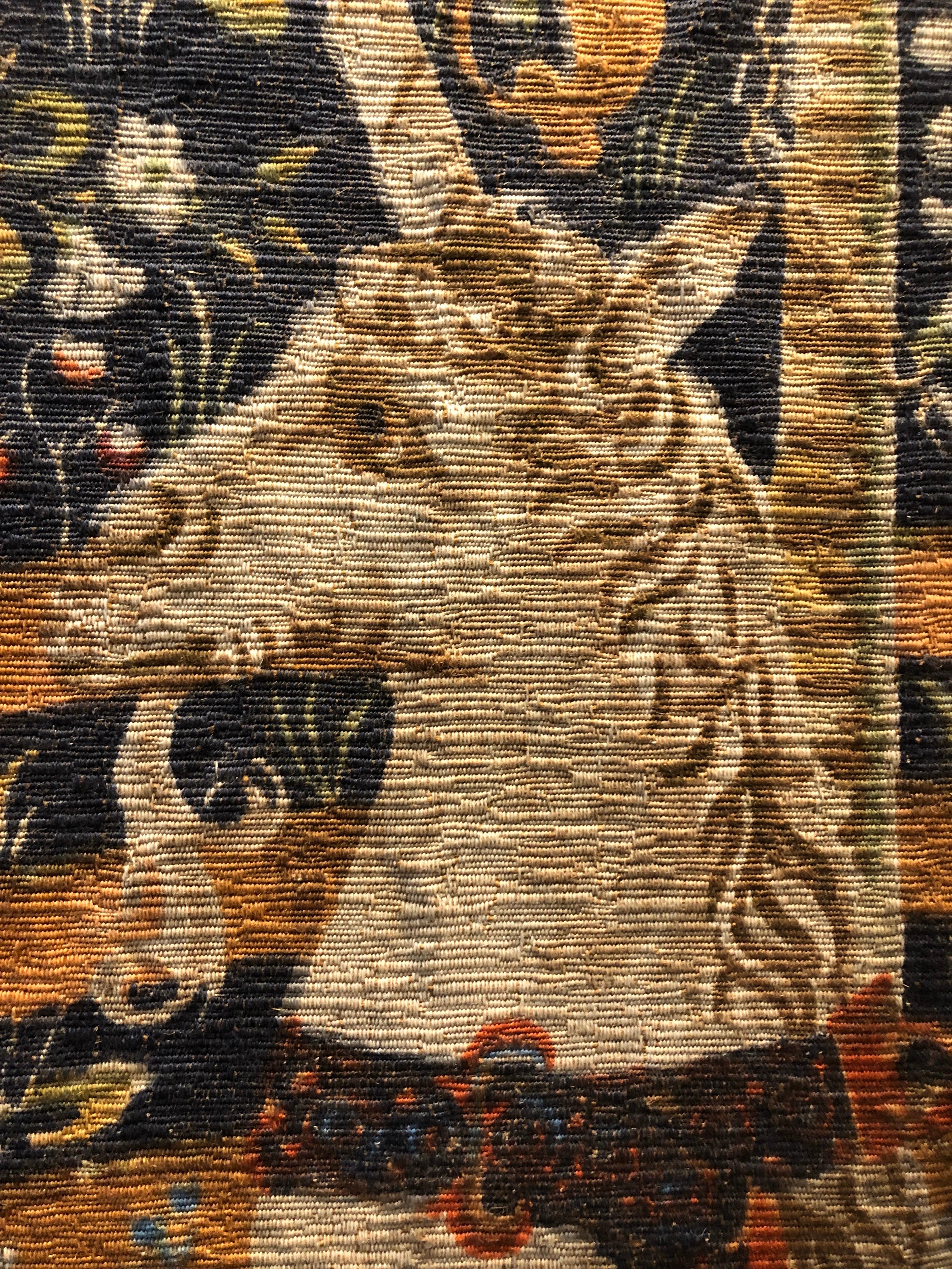 Hand-Crafted Vintage Original French Aubusson Tapestry the Unicorn Captives Numbered