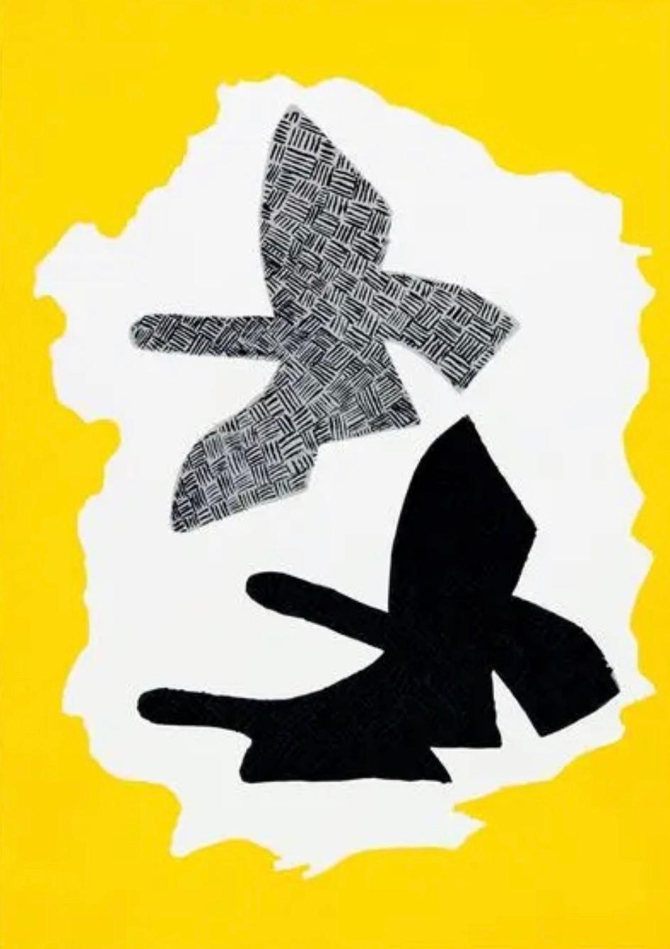 Vintage Georges Braque graphic art, exhibition lithograph poster, entitled 