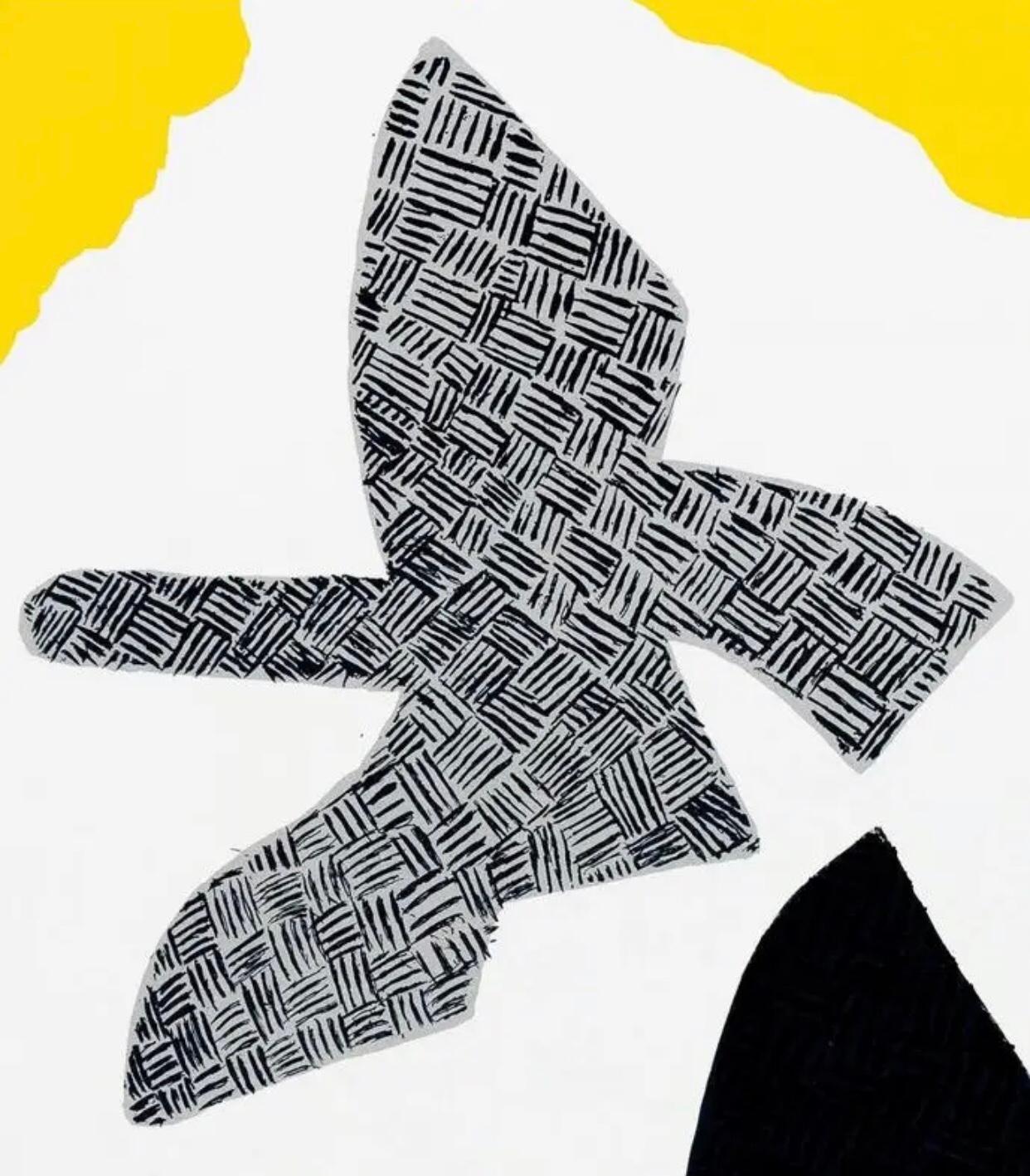 Mid-Century Modern Vintage Original Georges Braque Exhibition Poster 3 Birds Gallery Maeght Zurich For Sale