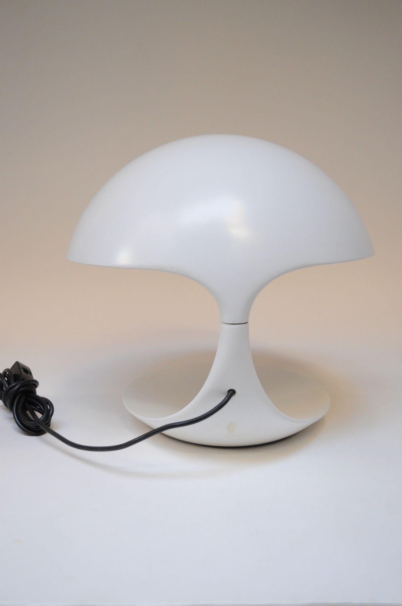 Aluminum Vintage Original Italian Cobra Table Lamp by Elio Martinelli for Martinelli Luce For Sale