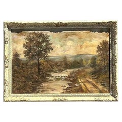 Vintage Original Landscape Oil on Canvas
