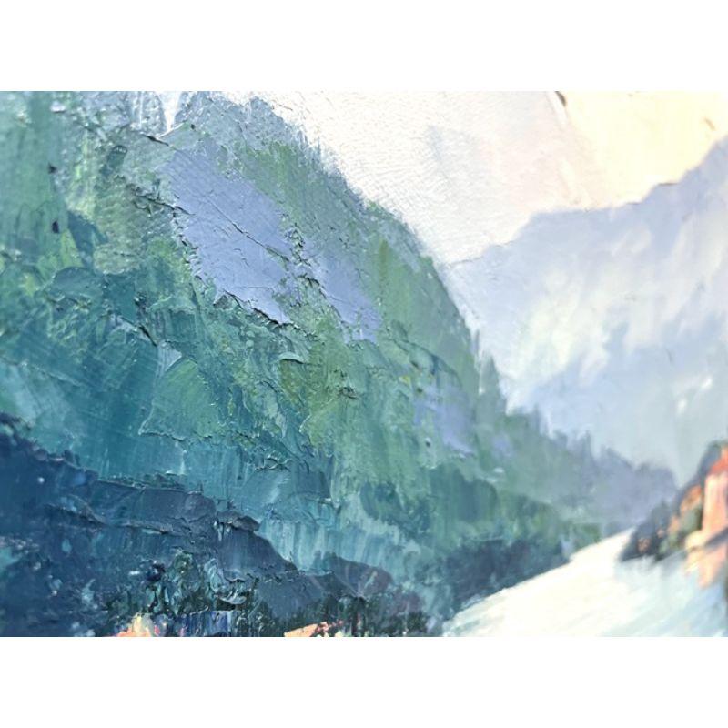 Peinture à l'huile originale sur toile Impasto - 