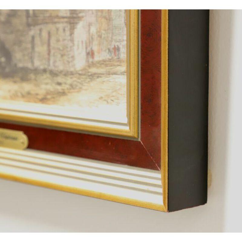 20th Century 20 Century Original Oil on Canvas - Loire Valley Chateaux - Unknown Artist - B