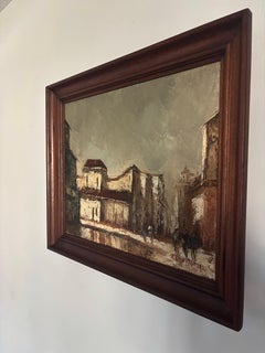 Vintage Original Oil Painting by José Alberto Mora, Venezuela, 1970s