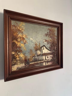 Vintage Original Oil Painting by José Alberto Mora, Venezuela, 1970s