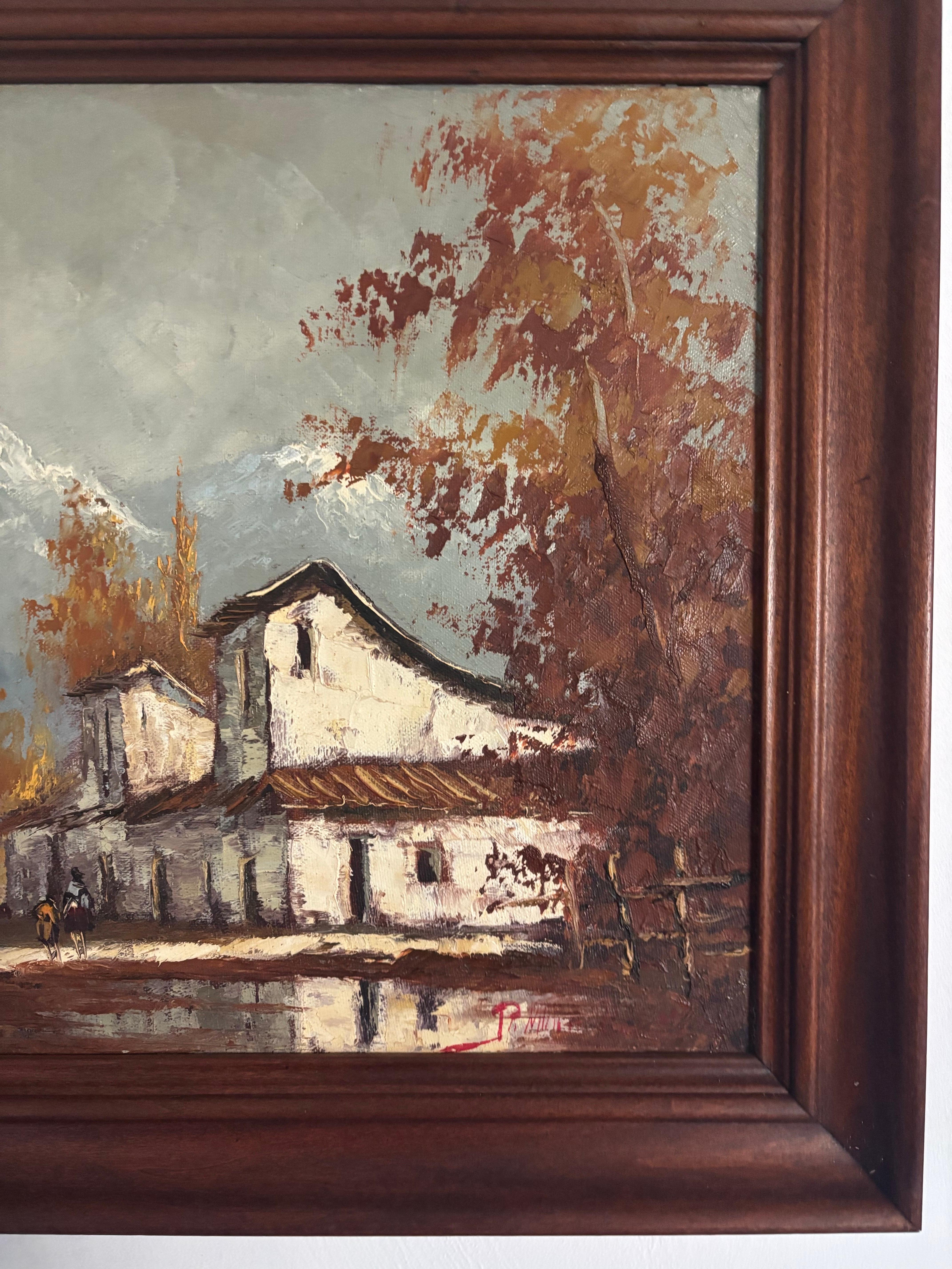 Original Ölgemälde von José Alberto Mora, Venezuela, 1970er Jahre im Zustand „Gut“ im Angebot in Boynton Beach, FL