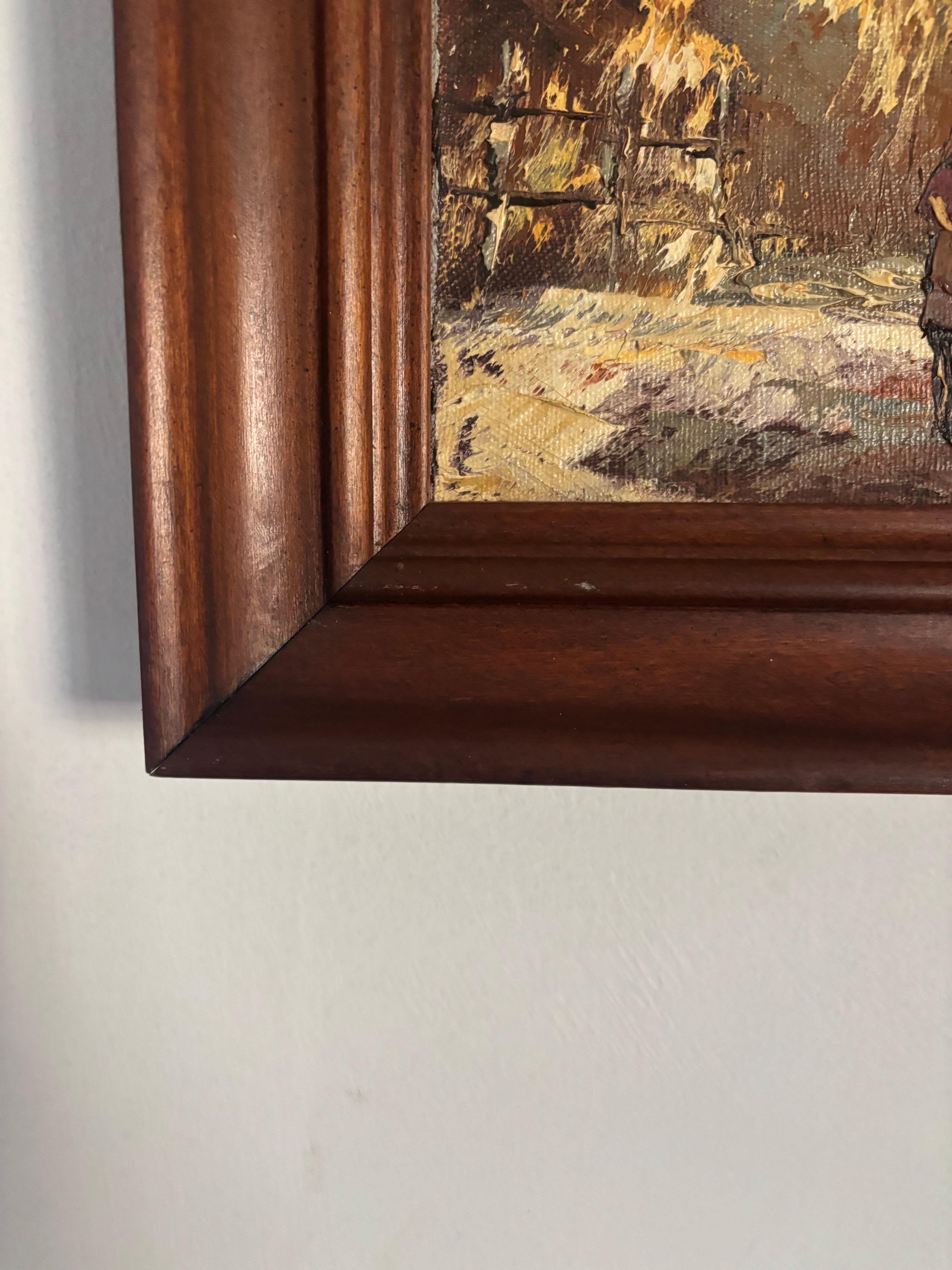 Original Ölgemälde von José Alberto Mora, Venezuela, 1970er Jahre (20. Jahrhundert) im Angebot