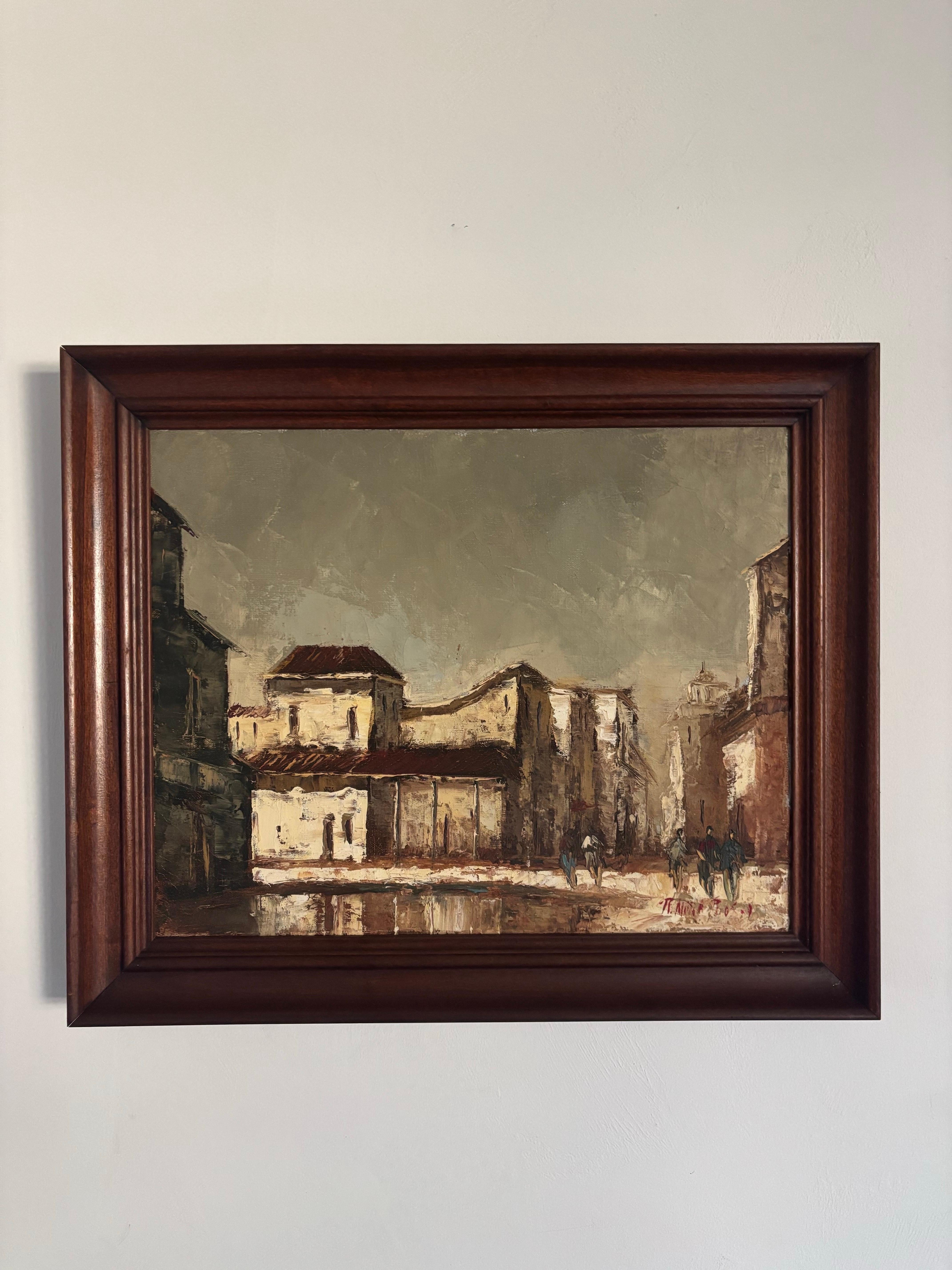 Original Ölgemälde von José Alberto Mora, Venezuela, 1970er Jahre im Angebot 1