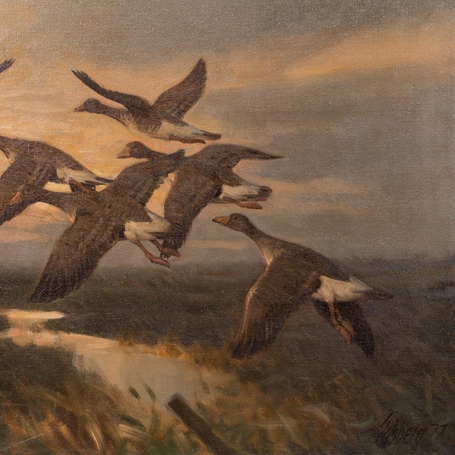 goose oil painting