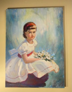 Vintage Original Oil Painting on Canvas - Signed Florida Artist K. Evans - 1970s