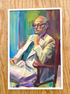 Vintage Original Oil Portrait B. Yutarian