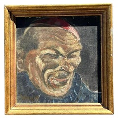 Vintage Original Oil Portrait of Man
