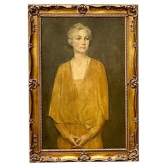Vintage Original Oil Portrait of Woman