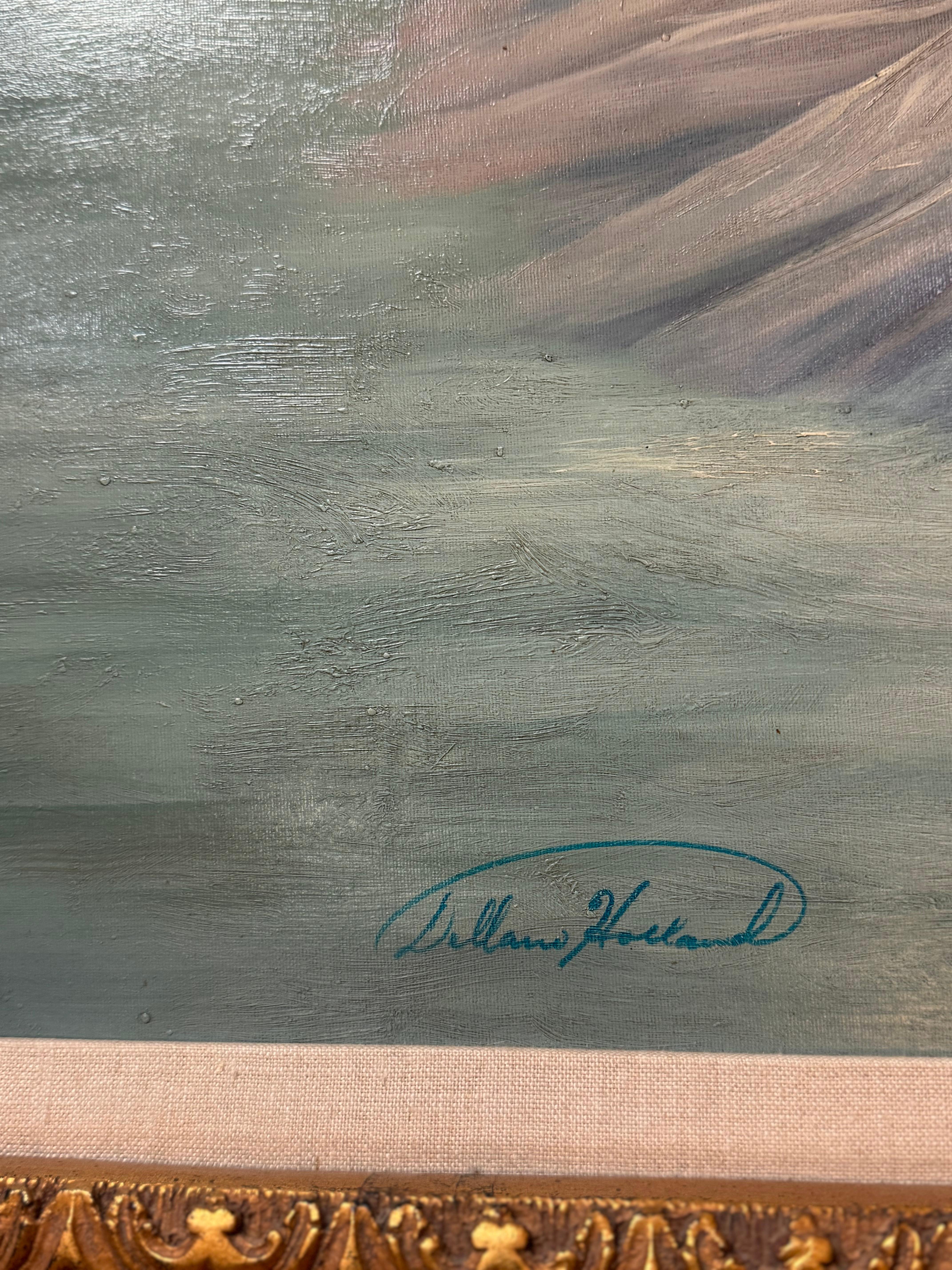 Ritratto di ballerina d'epoca di metà secolo, olio su tela In condizioni buone in vendita a Birmingham, AL