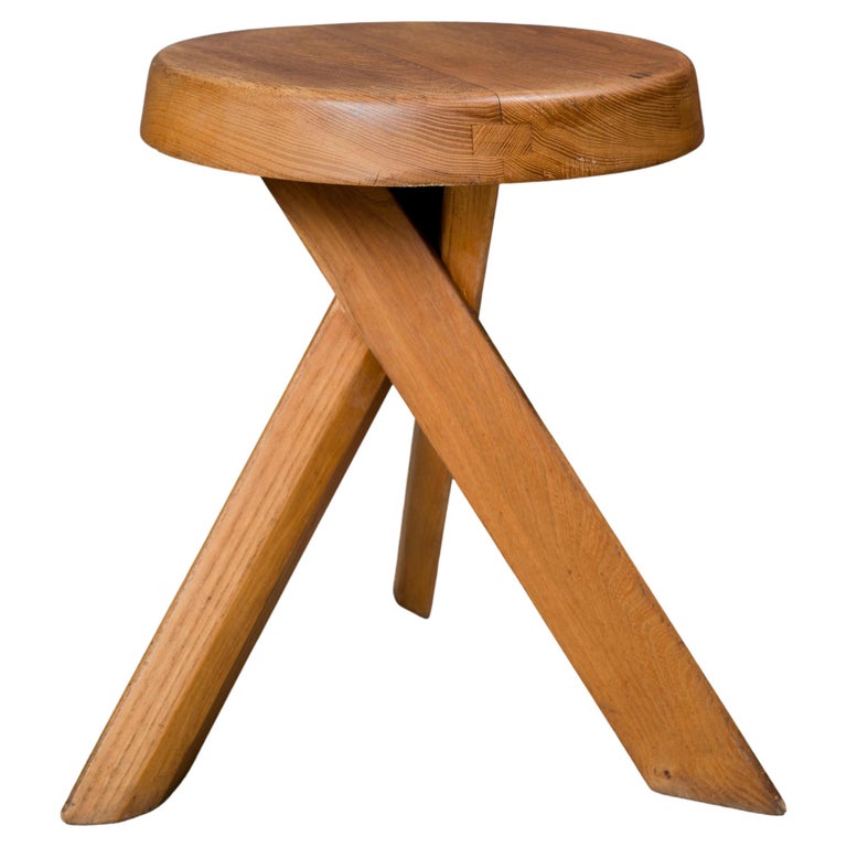 Vintage Original Pierre Chapo Stool in French Elm S31 For Sale at 1stDibs | pierre  chapo s31