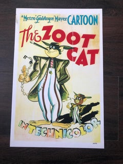 Vintage Original Poster, MGM Cartoons Film Poster, The Zoo Cat, circa 1935
