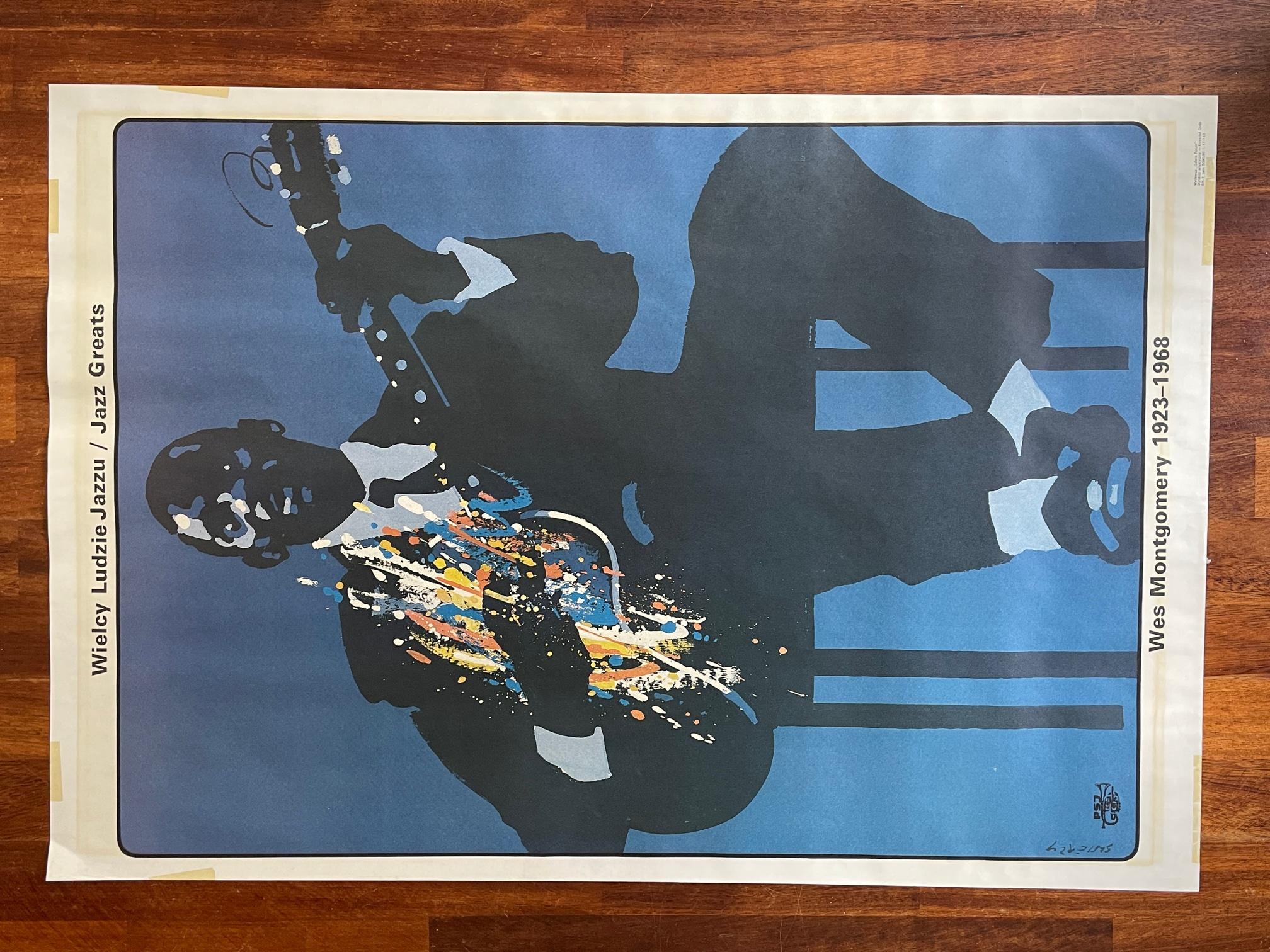 Other Vintage Original Poster Waldemar Swierzy, Wes Montgomery 1923-1968, 1990 Poster