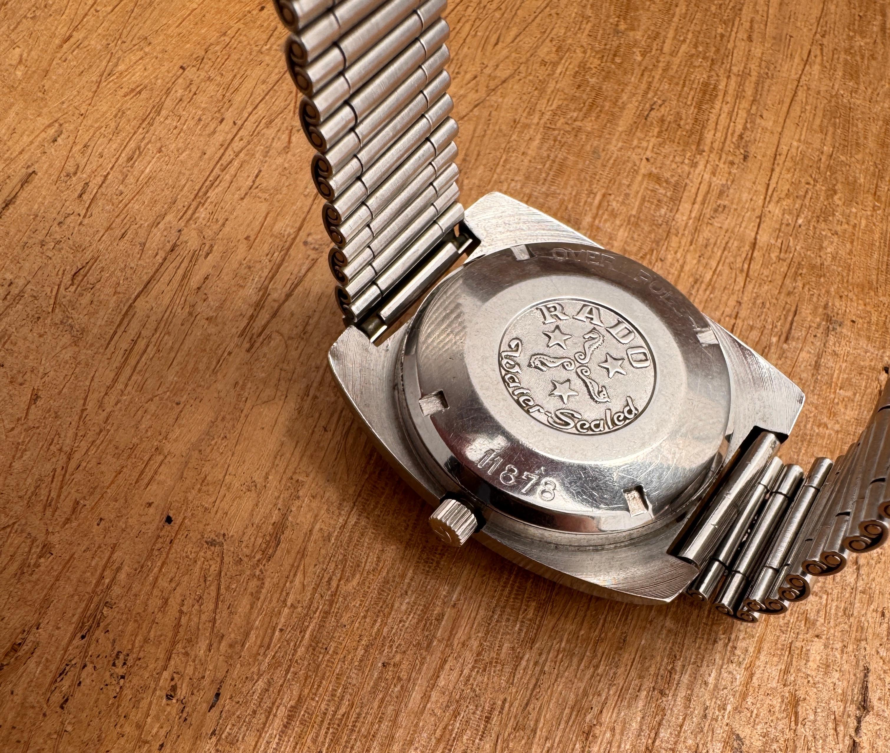 Vintage Original Rado Over-Pole Ref 11878 Day/Date Automatic Watch For Sale 6