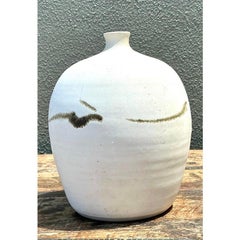 Vintage Original Raku Studio Pottery Vase