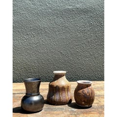 Vintage Original Studio a Pottery Trio of Small Vases