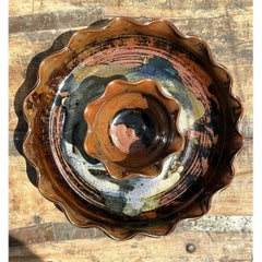 Vintage Original Studio Pottery Appetizer Plate